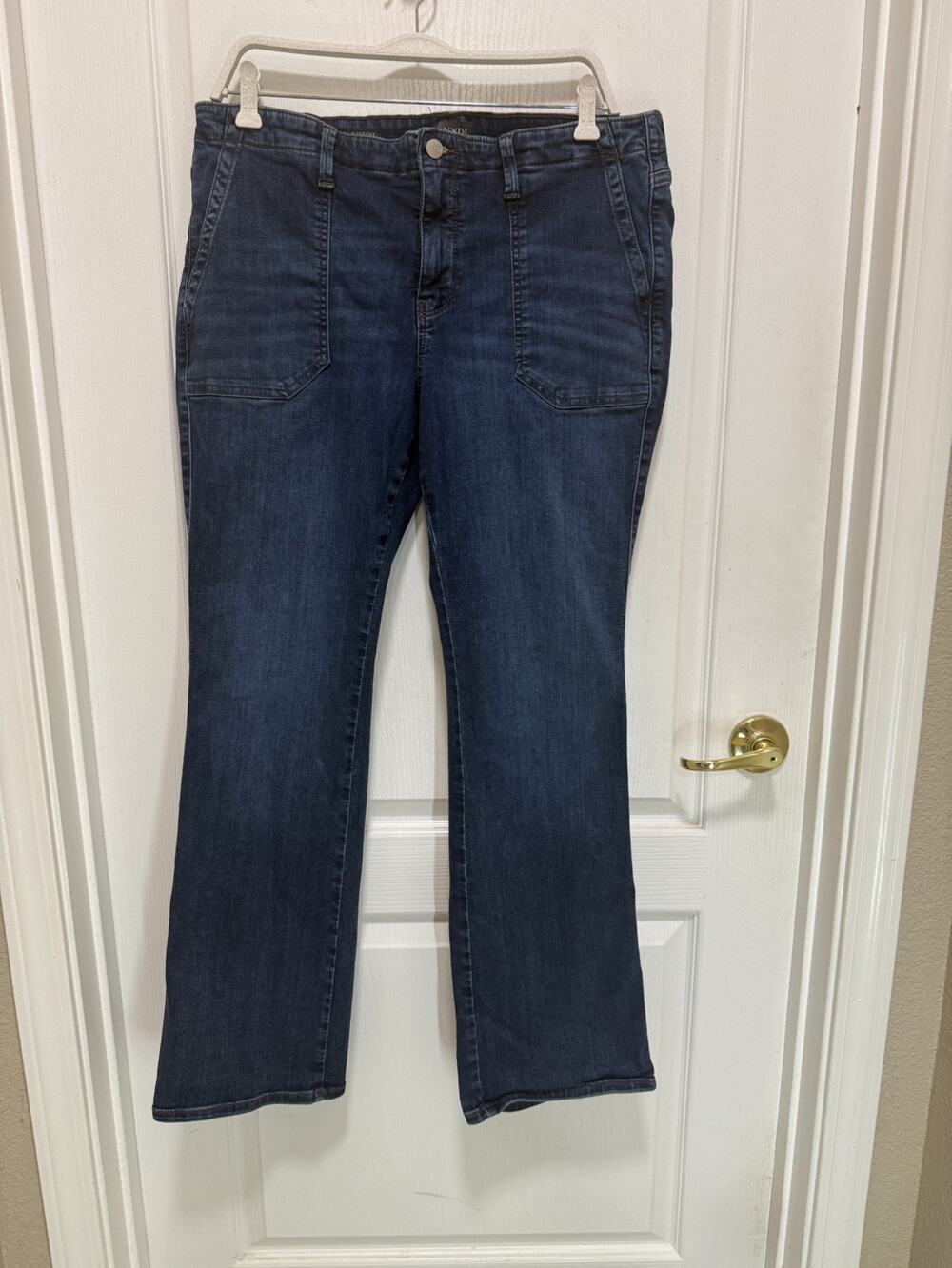 NYDJ Barbara Bootcut LiftxTuck Jeans Women’s 12 Dark Wash Stretchy Casual